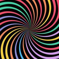 kleurrijk psychedelisch kolken lijnen achtergrond vector