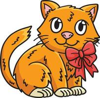 schattig katje tekenfilm gekleurde clip art illustratie vector