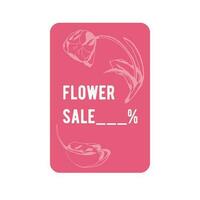 voorjaar banier, kaart met bloemen patroon voor winkels, online winkels, reclame poster. vector illustratie.