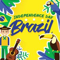 Brazilië Independence Day Vector Design
