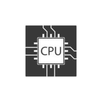 CPU vector icoon illustratie