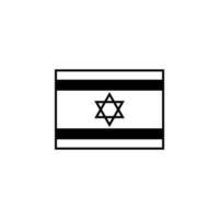 vlag van Israël vector icoon illustratie