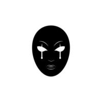 huilen masker vector icoon illustratie