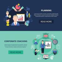 coaching banners instellen vector