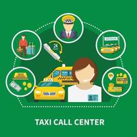 call center taxi samenstelling vector