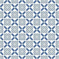 middellandse Zee patroon blauw en geel thema vector