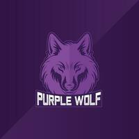 wolf hoofd logo esport team ontwerp gaming mascotte vector