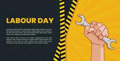 gelukkig wereld arbeid dag illustratie vector ontwerp achtergrond 1 mei