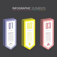 moderne tekstvaksjabloon, banner infographics vector