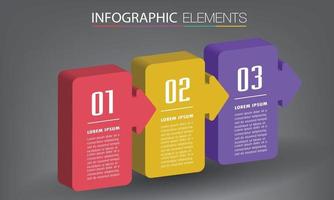 moderne tekstvaksjabloon, banner infographics vector