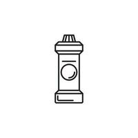 fles van schotel reiniger vector icoon illustratie