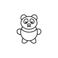 panda vector icoon illustratie