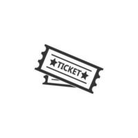 ticket naar de attractie vector icoon illustratie