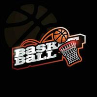 basketbal sport- logo ontwerp in vector sjabloon