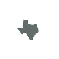 Texas kaart logo of icoon ontwerp vector