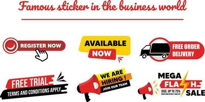 sticker bedrijf vector eps