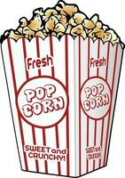 popcorn illustratie vector