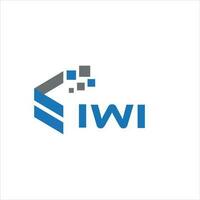 iwi brief logo ontwerp op witte achtergrond. iwi creatieve initialen brief logo concept. iwi brief ontwerp. vector