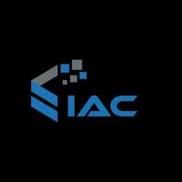 iac brief logo ontwerp Aan zwart achtergrond. iac creatief initialen brief logo concept. iac brief ontwerp. vector