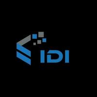 idi brief logo ontwerp Aan zwart achtergrond. idi creatief initialen brief logo concept. idi brief ontwerp. vector