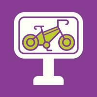 fiets rijbaan vector icoon