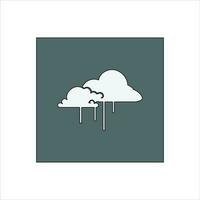 regenen van wolken vector kunst.