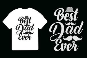 vader dag t overhemd ontwerp, vader t overhemd ontwerp, het beste vader ooit, vaders dag typografie t-shirt ontwerp. vector