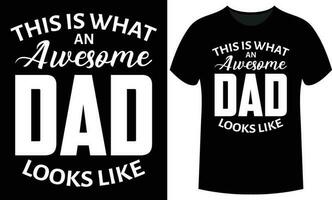 vader dag belettering typografie t-shirt ontwerp. vector