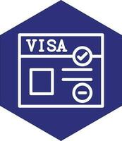 Visa vector icoon ontwerp