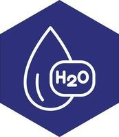 h2o vector icoon ontwerp