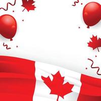 Canada onafhankelijkheidsdag achtergrond sjabloon vector