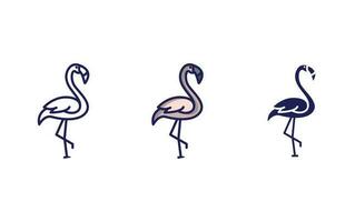 flamingo vector pictogram