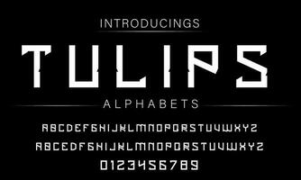 sport- minimaal tech doopvont brief set. luxe vector lettertype voor bedrijf. modern gaming fonts logo ontwerp.