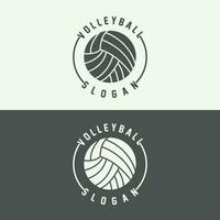 volleybal logo, sport gemakkelijk ontwerp, wereld sport- toernooi vector, illustratie symbool icoon vector