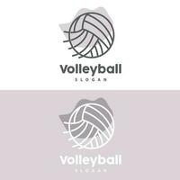 volleybal logo, sport gemakkelijk ontwerp, wereld sport- toernooi vector, illustratie symbool icoon vector