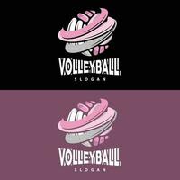 volleybal logo, sport gemakkelijk ontwerp, wereld sport- toernooi vector, illustratie symbool icoon vector