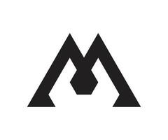 minimaal m logo ontwerp vector sjabloon