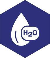 h2o vector icoon ontwerp