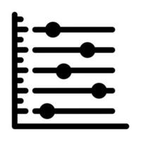 verstrooien diagram icoon ontwerp vector