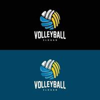 volleybal logo, sport gemakkelijk ontwerp, wereld sport- toernooi vector, illustratie symbool icoon vector