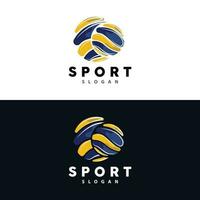 volleybal logo, sport gemakkelijk ontwerp, wereld sport- toernooi vector, illustratie symbool icoon vector