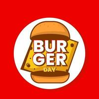 gelukkig hamburger dag vector