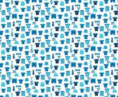 boodschappen doen achtergrond patroon Aan blauw. vector illustratie kleren kleding stof