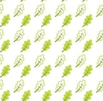 naadloos patroon met eik doorbladert en voorjaar eik bladeren in groente, geel. perfect voor behang, geschenk papier, patroon vult, web bladzijde achtergrond, herfst groet kaarten. vector