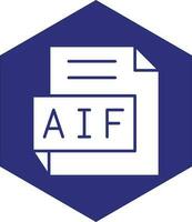 aif vector icoon ontwerp