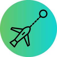vlucht routebeschrijving vector icoon ontwerp