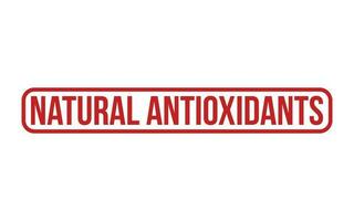 natuurlijk antioxidanten rubber postzegel zegel vector