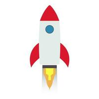 rood raket vector icoon