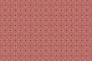 Chinese en Japans naadloos patroon Aan rood achtergrond. maan- nieuw jaar achtergrond. afgeronde structuur meetkundig patroon . vector