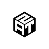 atz brief logo ontwerp in illustratie. vector logo, schoonschrift ontwerpen voor logo, poster, uitnodiging, enz.